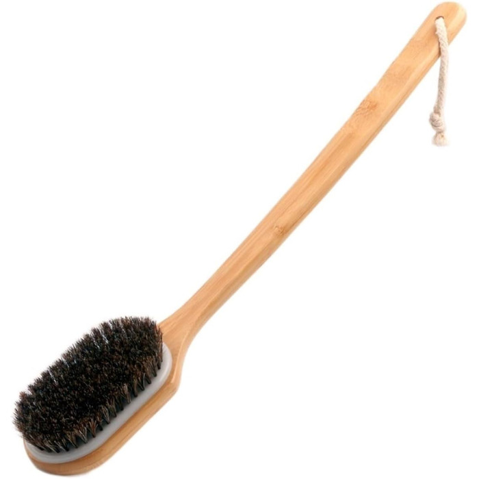Rosshaar Body Brushes with Long Handle, Bath Brushes for Women and Men, Bath Scrubbers, Back Brush, Bath Brushes for the Shower