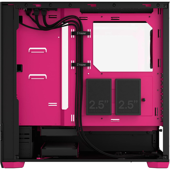Корпус для ПК Fractal Design Pop Air RGB Magenta Core з темперованим склом, сітчаста передня панель, три RGB вентилятори 120 мм, ATX, Magenta Core