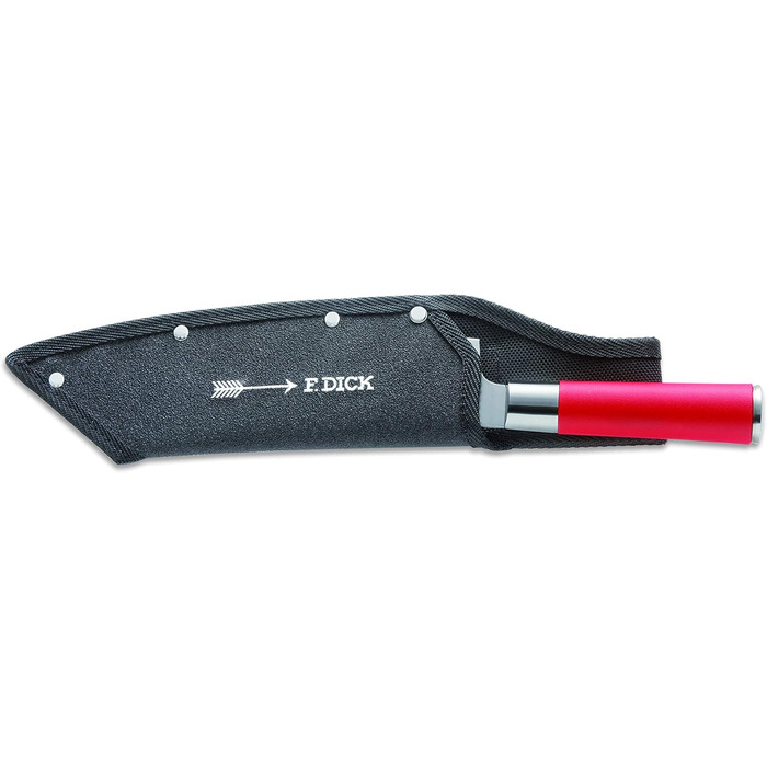 Кухонний ніж F. DICK 'Ajax' Red Spirit, 20 см, нержавіюча сталь X55CrMo14, 56° HRC, з піхвою