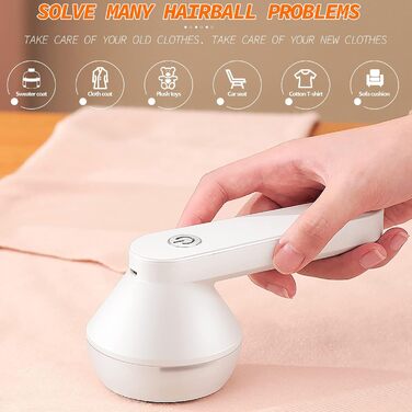 Електричний видальник ворсу Fusselrasierer: тестовий лідер з 6-лопатною голкою, USB, перезаряджається. Для одягу, меблів (зелений)