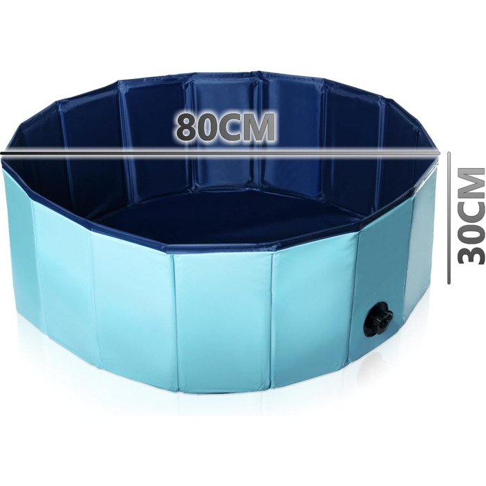Басейн для собак Ø 80 см: басейн, іграшка для собак, іграшка з водою, басейн для ігор