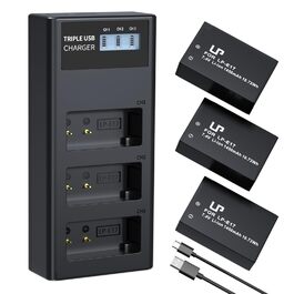 Акумулятор Canon LP-E17 + Двоканальний зарядний пристрій, 2x1450mAh для Canon EOS R8 R10 R50 RP Rebel T6i T7i T8i T6s SL2 SL3 77D 200D 750D 760D 800D M3 M5 M6 Mark II