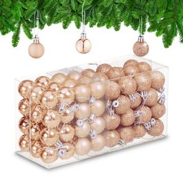 Relaxdays Set of 96 Christmas Baubles