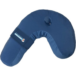 Side Sleeper Pillow for Side Sleepers Against Snoring - Ergonomic Neck Support Pillow Made of Memory Foam for Relaxation of the Cervical Spine - with Cover - 42 x 37 x 15 cm