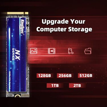 KingSpec NX-2280 1TB SSD NVMe M.2 PCIe 3.0 Gen 3x4 - Швидкий SSD для ігор та ПК