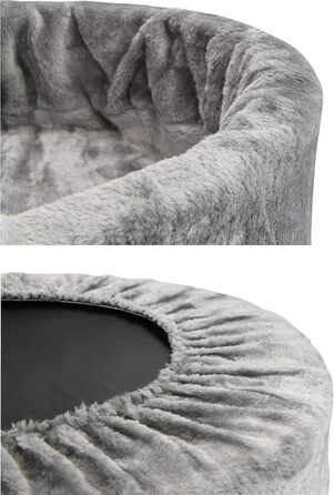 Ліжко-гніздишко для дітей Schecker Teddy з м'якого пінополіуретану, сірий, знімний чохол