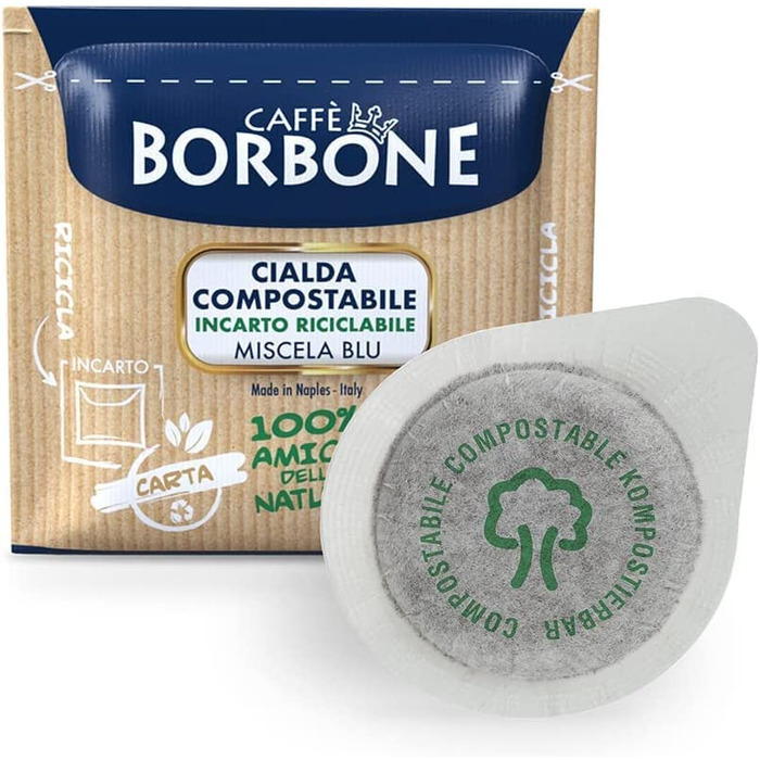 Кава в капсулах Caffe Borbone Miscela Blu ESE 44мм, синя суміш, 300 шт (1.08 кг)