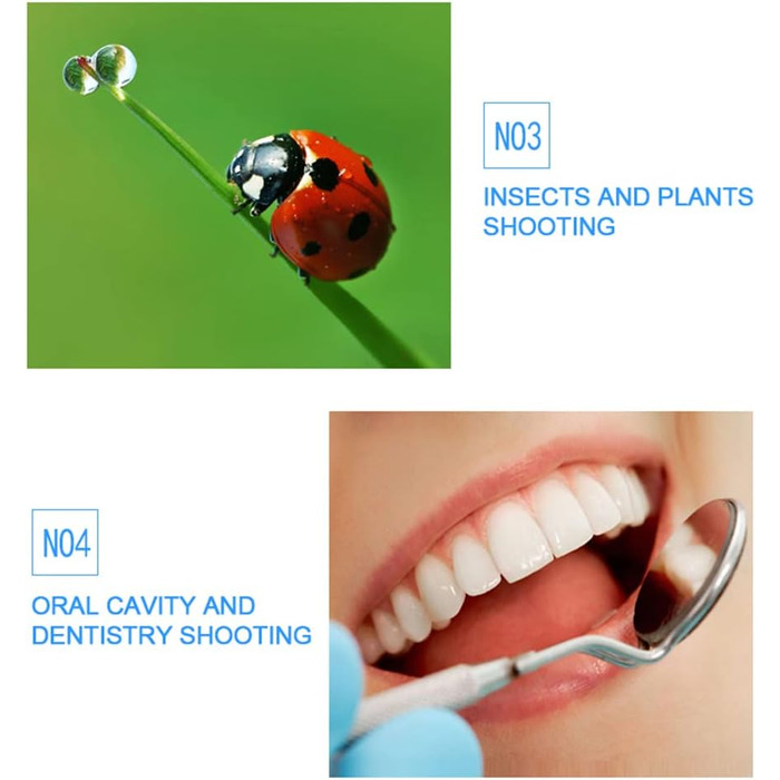 JJC LED кільцевий світловий прилад (кольцевий блиск) для DSLR камер Canon, Sony, Nikon, Olympus, Fuji - 60 LED, дифузор, адаптери 49-67mm