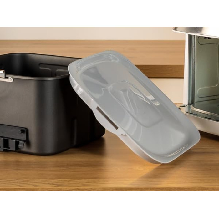 Фритюрниця Tefal Easy Fry Silence 7л, біла - аерофритюрниця з тихим режимом, 10 програм, до 8 порцій EY8421E0