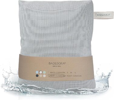 Bathtub | Revolutionary Comfort for Bathtub, Shower & Whirlpool | Washable & Quick-Drying Bath Cushion in | Wellness Bathtub Accessories Handmade in EU (Gray, Seat Cushion)