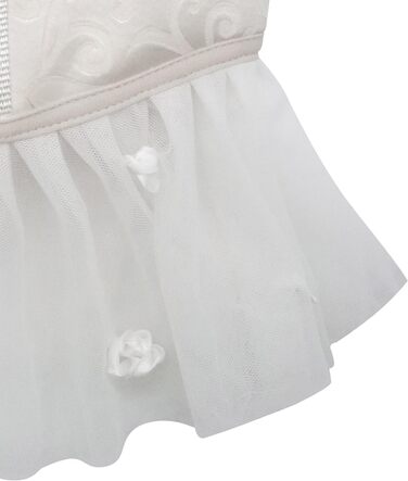 Нашийник для собак Croci Ceremony з дзвіночком для обручок, H-Gechirr з кільцем, регульований, розмір 38-54 см, білий