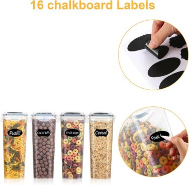 Набір контейнерів для зберігання YASHE 6 шт., 3.7L, герметичні, BPA-free, для кухні