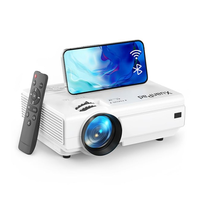 Міні проектор XuanPad A-17000L: WiFi, Bluetooth, HD 1080P, для домашнього кінотеатру, сумісний з TV Stick, HDMI, USB, AV, Laptop, iPhone, Android