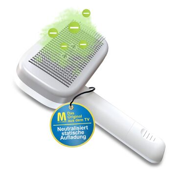 PiddiPet Іонна щітка для грумінгу тварин - електрична щітка для собак та котів, проти ковтунів та підшерстка, зменшує статичну електрику та випадання шерсті, м'яка, самоочисна, для чутливої шкіри