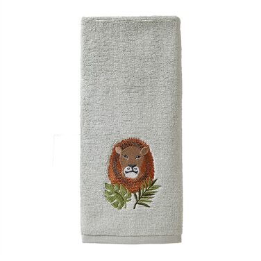 SKL Home Vern Yip Jungle Cats Toothbrush Holder, Ceramic, White (Lion Hand Towel Set)