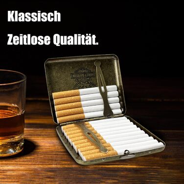 Металеве етажерка для сигарет на 20 шт. з бронзовим орлом, 2 шт. (85 мм)