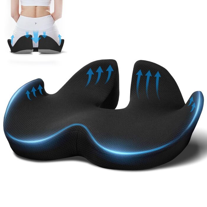 Подушка для офісного крісла Ajiteogy з Memory Foam, ергономічна, для рівномірного розподілу ваги та комфорту