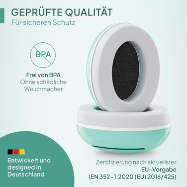 Senner® KidsPro Flex: навушники шумозахисту для дітей та немовлят, преміум-якість, блакитний колір