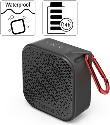 Hama Набір Bluetooth колонок 2-в-1 3.0, водонепроникні 30W (парні колонки, портативні, плавучі, IP67, до 10 годин, TWS, чорні)