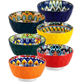 Набір керамічних мисок Vancasso SIMI (6 шт.) - миски для супу, салату, пасти, 360 мл