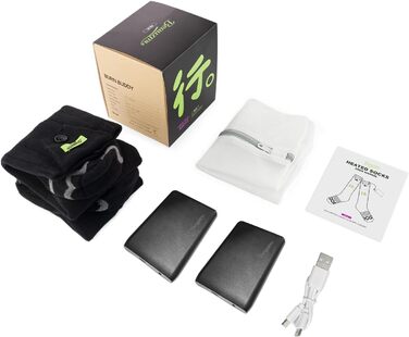 Електричні гріючі шкарпетки для жінок та чоловіків, з 4 режимами температури, керування через додаток, підігріваючі шкарпетки для активного відпочинку (піші прогулянки, катання на лижах, кемпінг, рибалка)