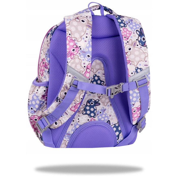 Великий багатокамерний шкільний рюкзак CoolPack (A4), білий багатоколірний