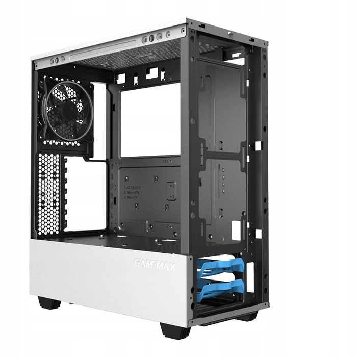 Білий ігровий корпус для ПК Mid-Tower ATX з ARGB підсвіткою та загартованим склом