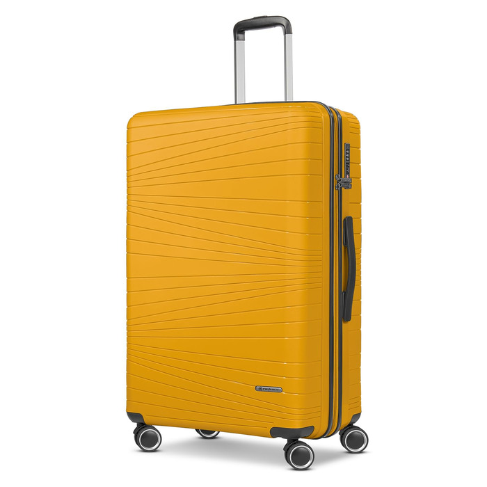 Набір валіз Franky Dallas 3.0 (3 шт.) | Жовтий, TSA-замок, 4 колеса, об'єм 36/60/92 л