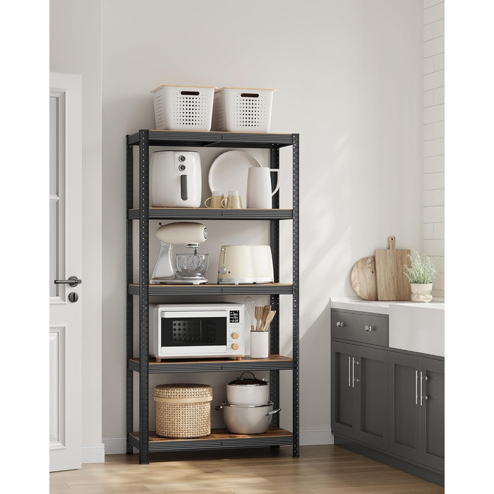 SONGMICS 2-Tier Industrial Bookshelf & Storage Rack - 40 x 90 x 180 cm