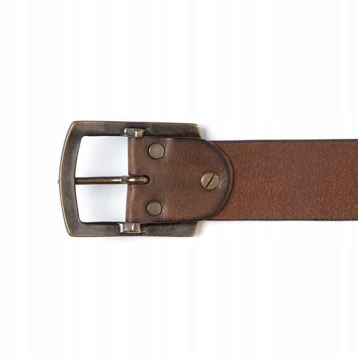 Чоловічий шкіряний ремінь Mustang BELT, класичний, коричневий, 110 см