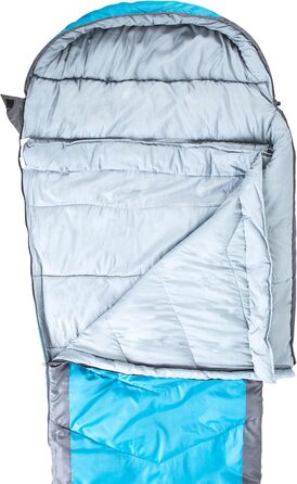 Спальний мішок Trespass Doze DREI на 3 сезони, 230x85x55 см, універсальний розмір, кобальтово-синій