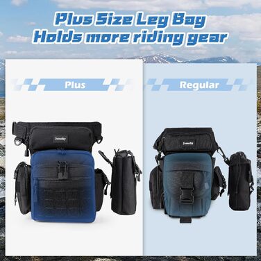 Тактична нагрудна сумка на ногу Jueachy, водонепроникна, для риболовлі, кемпінгу, чорного кольору (великий об'єм)