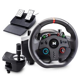 NITHO Drive Pro ONE: Ігровий кермо NITHO з педалями та перемикачем передач для PS4, PC, Xbox One, Xbox Series X|S та Switch. 270 градусів, Zero Dead Zone.