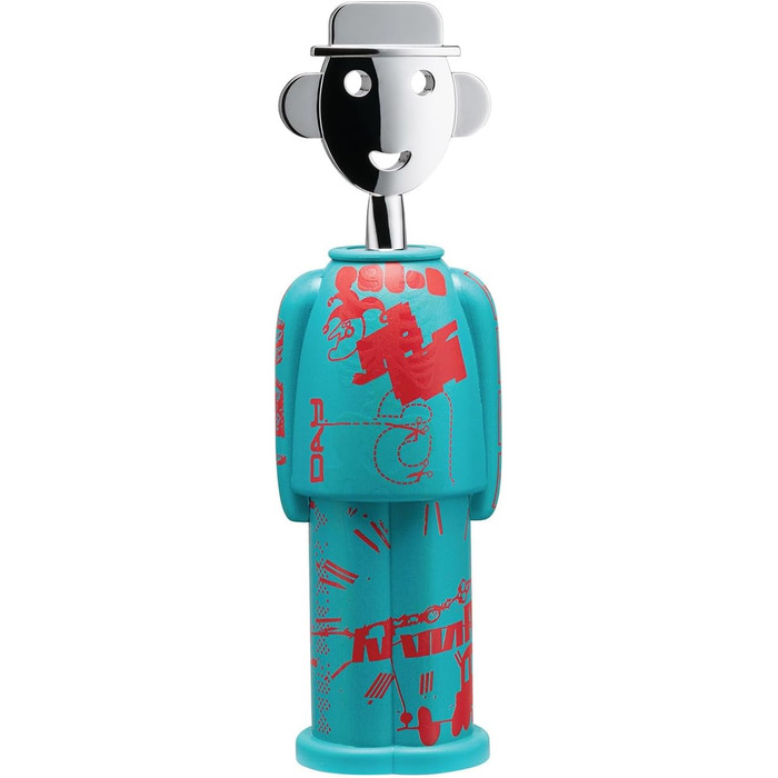 Штопор Alessi Alessandro M. Liquid AM23A 31, дизайнерський, багатоколірний, фосфоресцентний, з хромованого AlkiPaper® та цинку Zamak