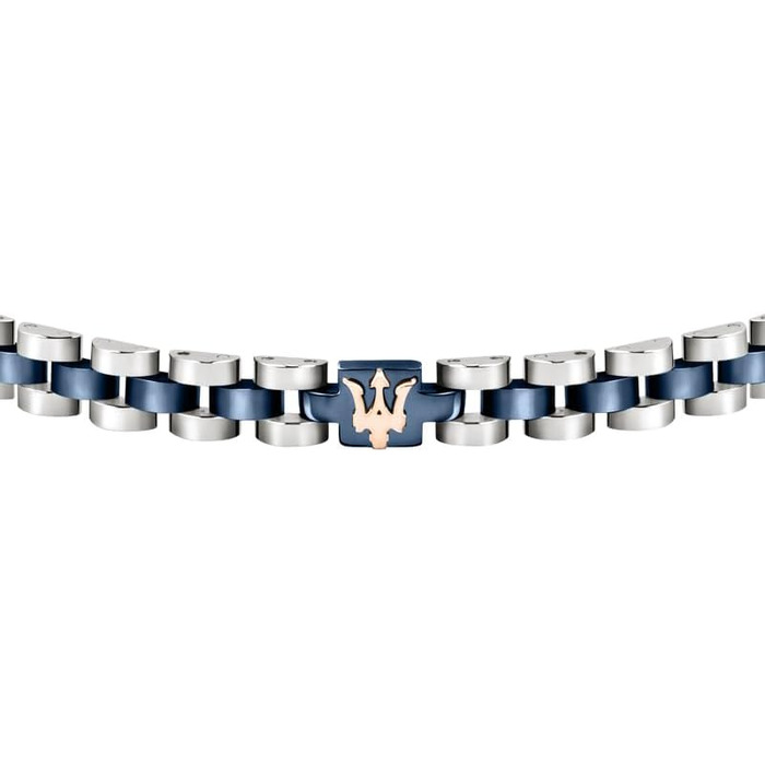 Браслет чоловічий Maserati Jewels з нержавіючої сталі, 21 см, синій (JM320AST08) з PVD покриттям