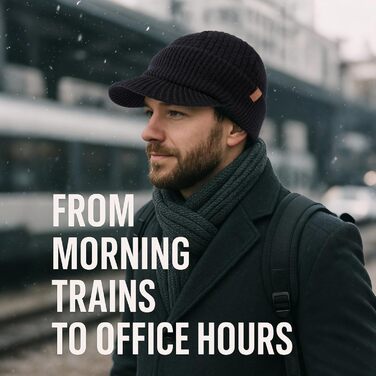 Шапка в'язана з мериносової вовни PolarWool™ TOP-EX, чоловіча/жіноча, з флісовою підкладкою, для зими, біг, катання на лижах, M-XXL (Navy, XL-XXL)