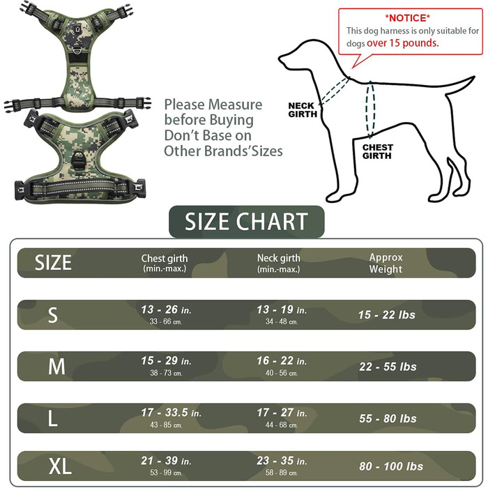 Нашийник для собак No-Pull, грудна шлейка для собак маленьких, середніх та великих порід - м'яка, дихаюча, регульована, світловідбиваюча, анти-тяга з м'якою ручкою (XL, фіолетовий)