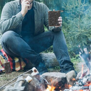 Набір фляга 260 мл з нержавіючої сталі для віскі, міні-фляга, подарунок (зелений, чорний)