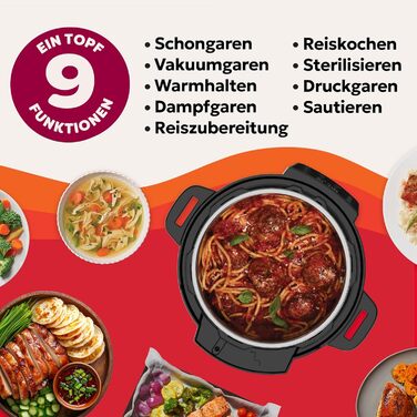 Instant Pot Plus 9-в-1: мультиварка, сковорода, рисоварка, йогуртниця, су-вид, 5.7 л, нержавіюча сталь, WiFi