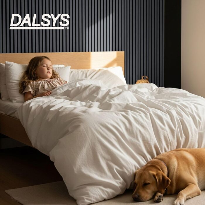 Акустичні панелі з дерева для стін 60x60 см, набір 4 шт, шумоізоляційні стінові панелі з ламелями, колір дуб чорний