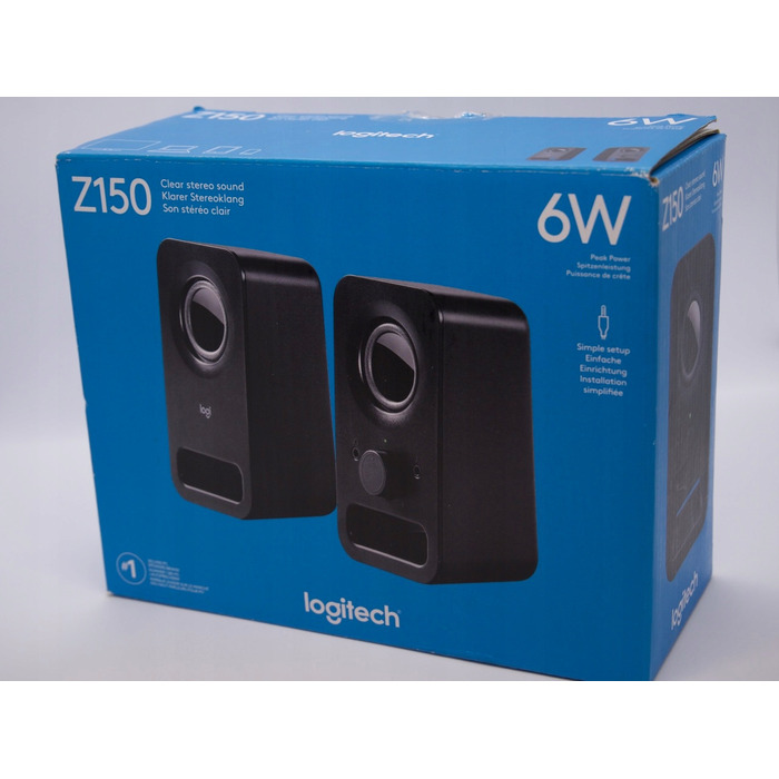 Комплект акустичних колонок 2.0 Logitech Z150, 3 Вт, чорний
