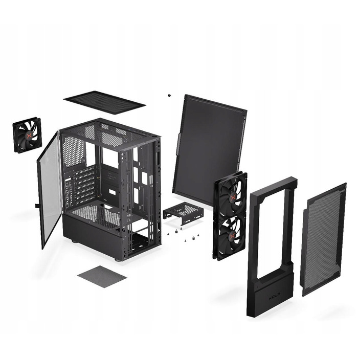 Корпус для ПК Krux Nadir Midi Tower ATX, вікно, чорний
