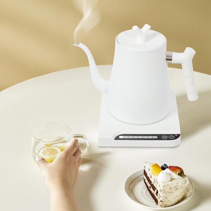 Електричний чайник-гозек Schwanenhals 1L, 1000W, регулювання температури 45-100°C, з підігрівом та захистом від перегріву