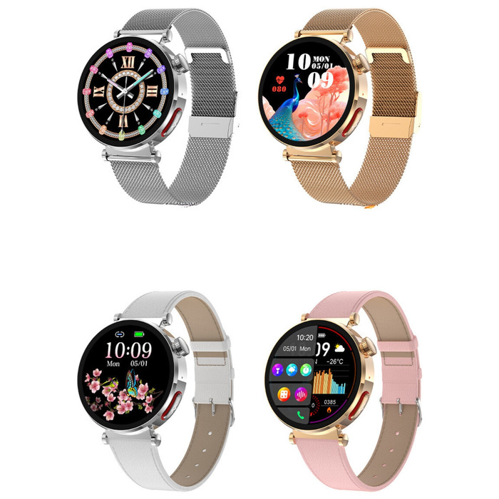 Жіночий смарт-годинник Sayberg AT490 (Золотий) з функціями ЕКГ та вимірювання рівня цукру