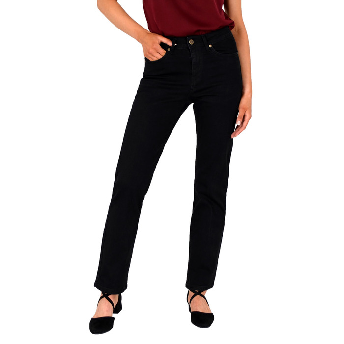 Джинси жіночі ESRA Straight High Waist Stretch G200 (42, J20) - класичні, з високою талією, еластичні