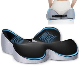 Подушка для сидіння з піни Memory Foam: для офісного крісла, авто, інвалідного візка, геймерського крісла - комфорт та зняття напруги