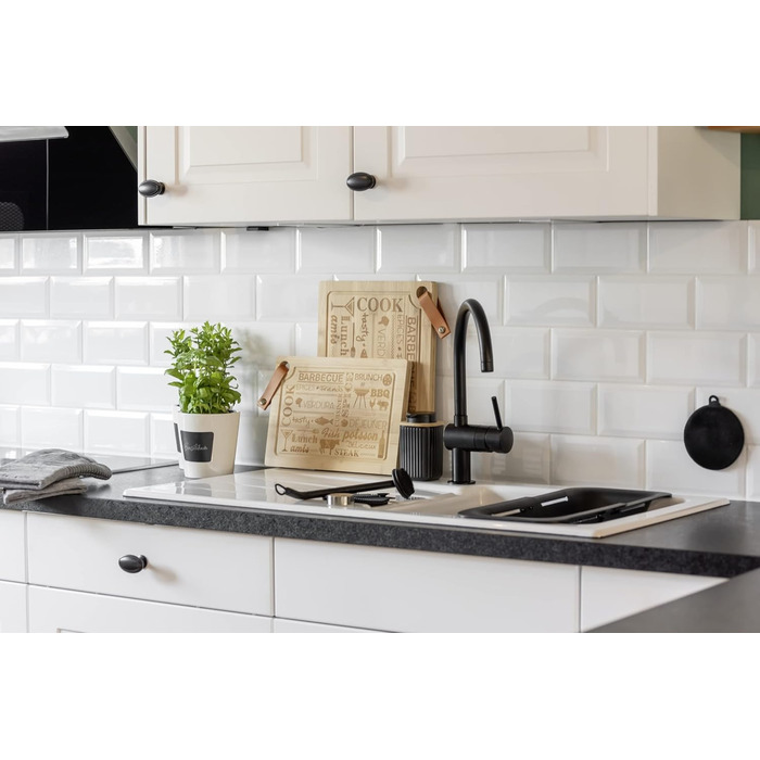 Дозатор для мила WENKO Rotello, 250 мл, з бамбуковими деталями, для мила та засобів для миття посуду, чорний/натуральний