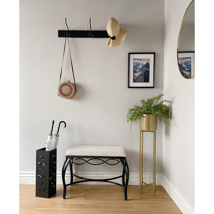 Підставка для парасольки Mango Steam Quadratisch, чорний колір, з принтом Brollies