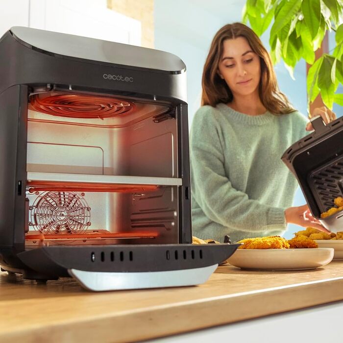 Фритюрниця, духовка та гриль Cecotec Cecofry FoodCourt 11000 Connected: 11 л, 1850 Вт, 3-в-1, 8 програм, Wi-Fi, 40-230ºC