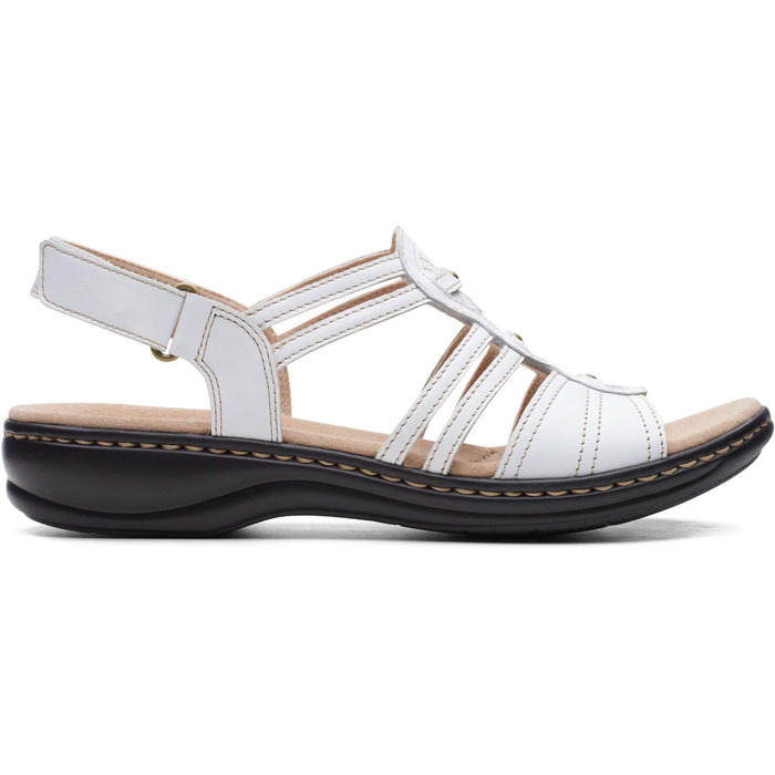 Сандалі Clarks Leisa Janna жіночі шкіряні білі, розмір 39.5 EU